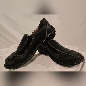Born Black Leather Loafers